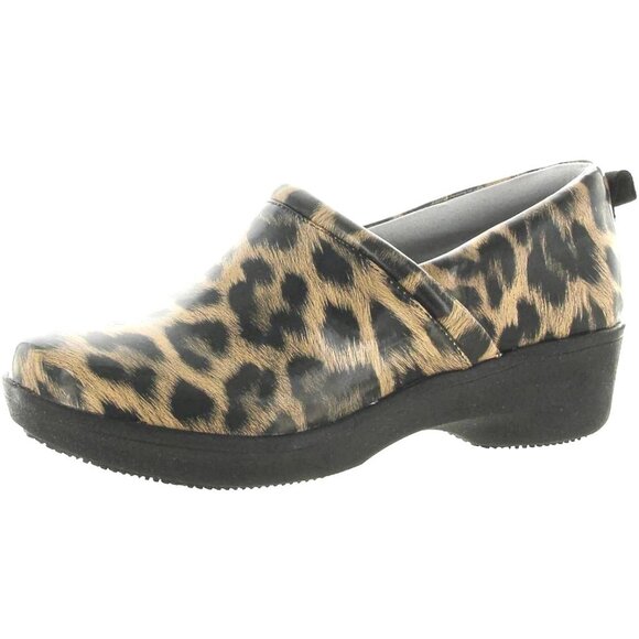 GIANI BERNINI CAVVELL Women's Comfort Memory Foam Clogs Leopard Patent - Picture 1 of 7